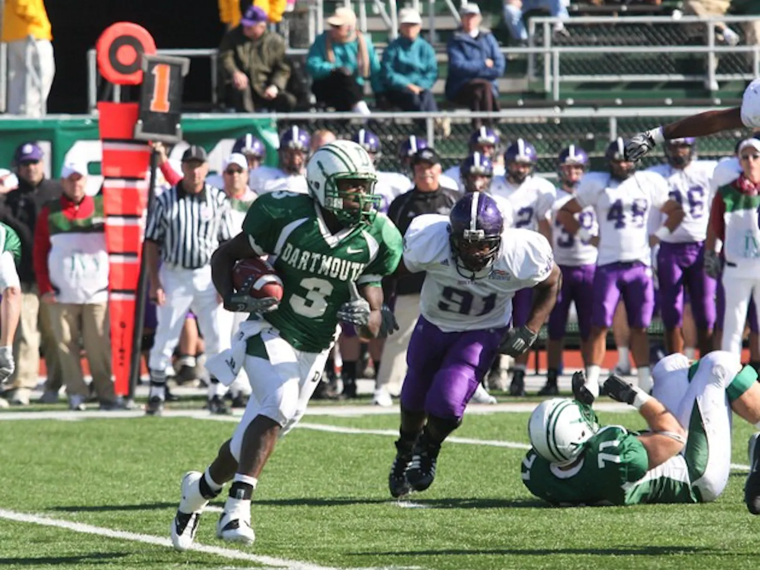 Milan Williams '09 has led the Big Green in rushing yards, but he will need a big game to beat Harvard on Saturday.