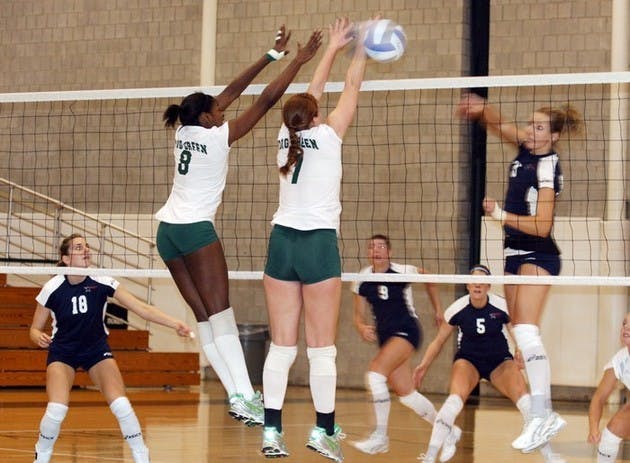 Volleyball didn't win a game against UNH, but the contest was closer than the score suggests. While the team didn't appear to show up until a few minutes into the match, the Big Green played right with the Wildcats for the remainder.