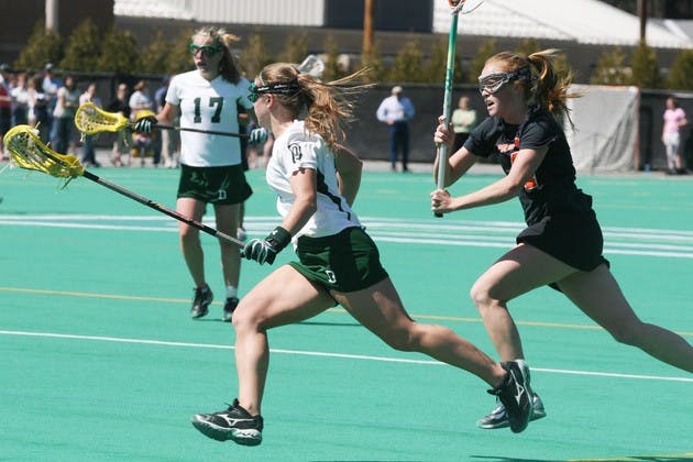 The No.18 women's lacrosse team lost to unranked Boston University on Wednesday, falling to 8-6 overall.