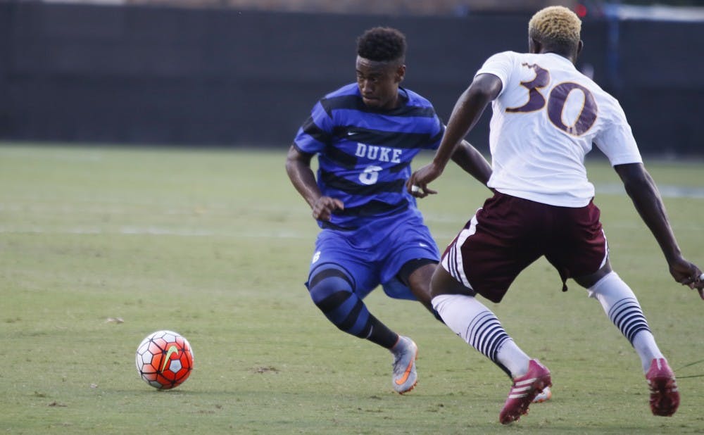 Graduate student Tyler Hilliard has helped solidify the Duke back line, which has allowed just six goals early in the season.