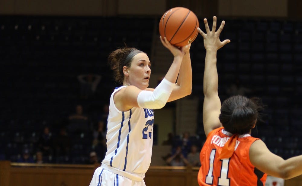 Redshirt freshman Rebecca Greenwell is averaging 14.0 points and 5.6 rebounds per game heading into the NCAA tournament.