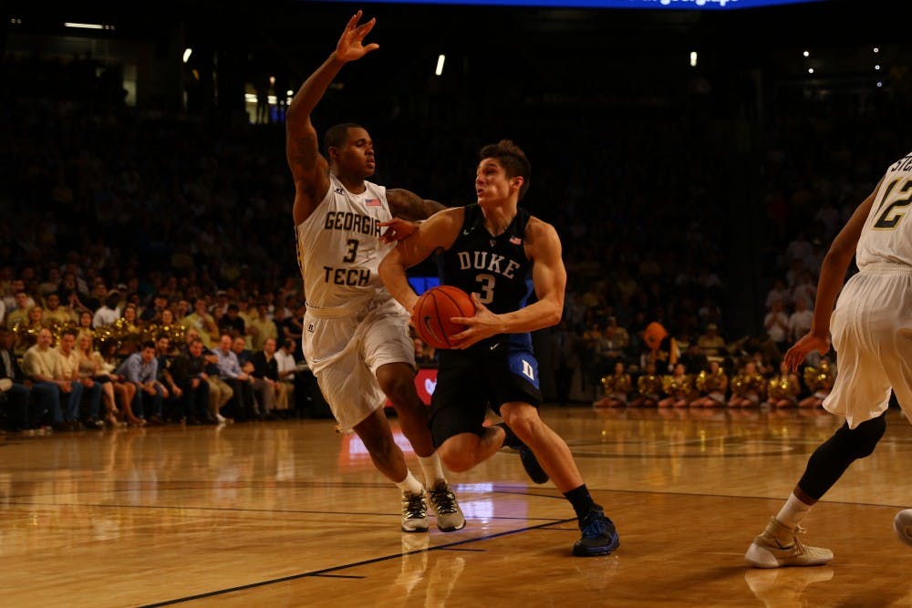 Grayson Allen hit seven 3-pointers en route to a game-high 27 points Tuesday.