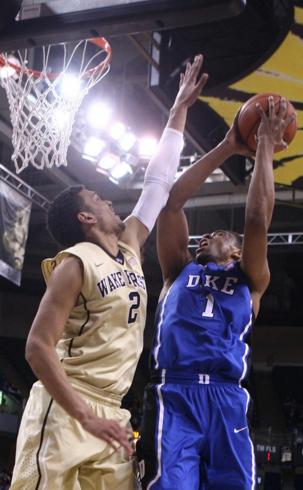 A dunk by Jabari Parker put Duke up 66-59 before a 17-0 run changed the course of the contest.