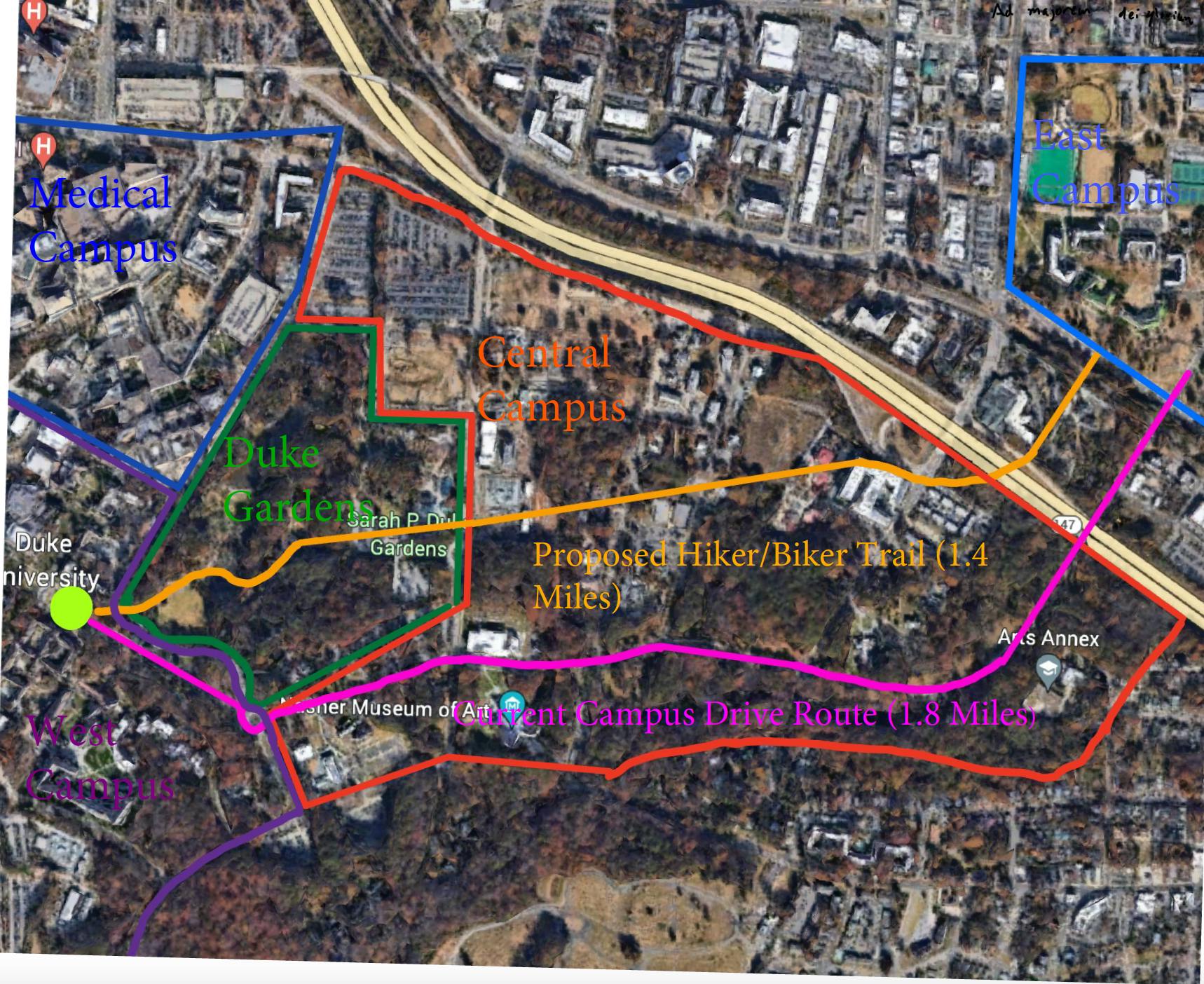 duke central campus map