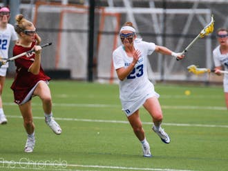 Midfielder Maddie Crutchfield scored four goals in the last season opener of her career to lead Duke to a decisive victory.