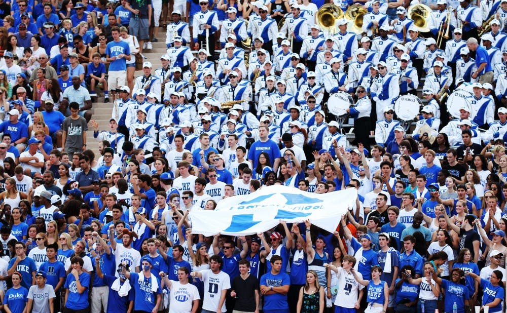 With the right stadium playlist, the student section at Wallace Wade could provide the Blue Devils with an even louder home field advantage.