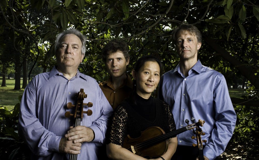 June 26, 2008. Durham, NC.The Ciompi Quartet. Eric Pritchard- violin, Hsieo mei Ku- violin, Jonathan Bagg- viola, Fred Raimi- cello.
