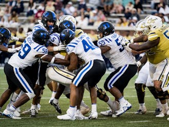 Duke made it all the way back against Georgia Tech before falling in overtime 23-20.
