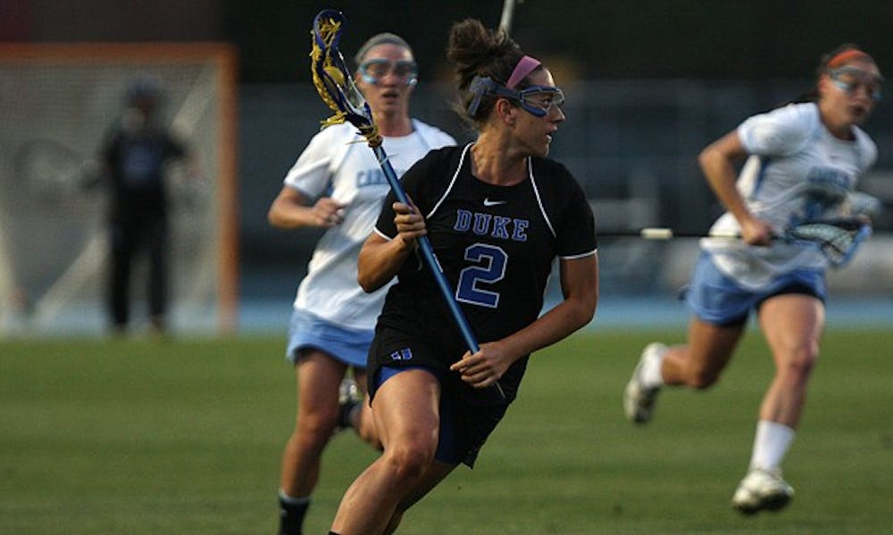 Mackenzie Hommel scored the Blue Devils’ lone first-half goal with four minutes remaining.