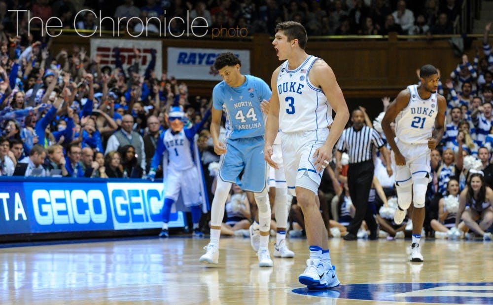 Grayson Allen got the Blue Devils off to a strong start by canning four first-half 3-pointers.&nbsp;
