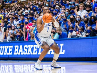 Freshman guard Trevor Keels knocked down Duke's first three of the game against Appalachian State.