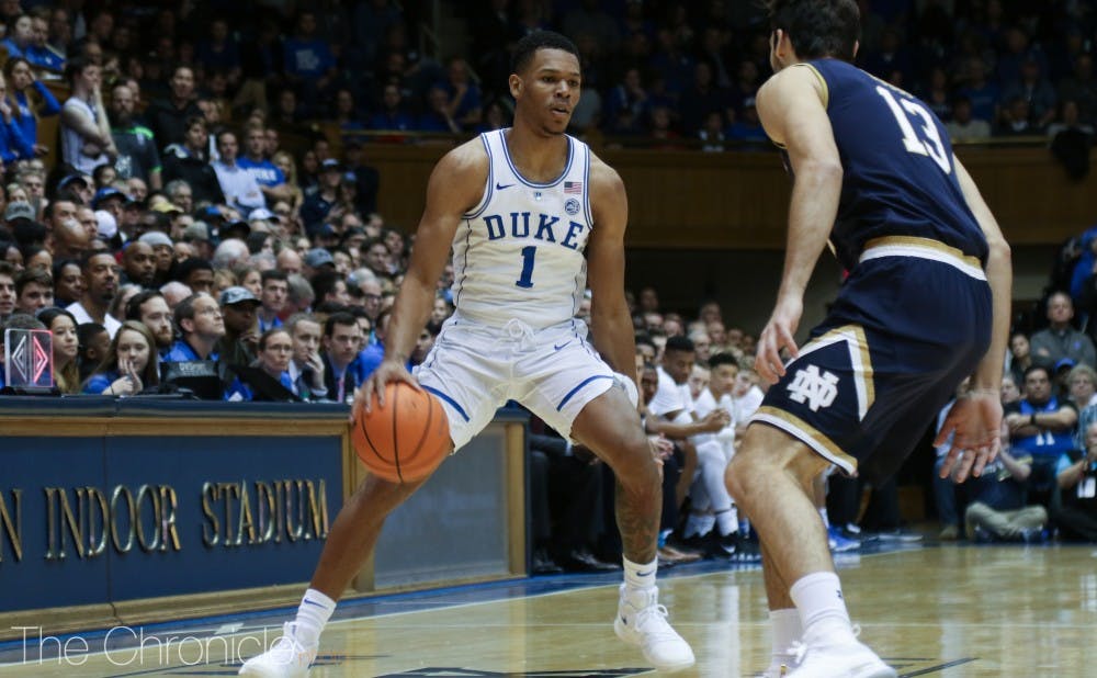 <p>Trevon Duval scored eight second-half points and dished out all four of his assists after the break.</p>
