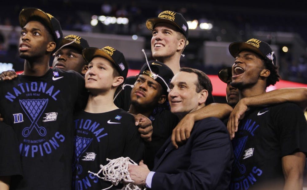 <p>Duke celebrated its fifth national title after a dramatic 68-63 win against Wisconsin.</p>