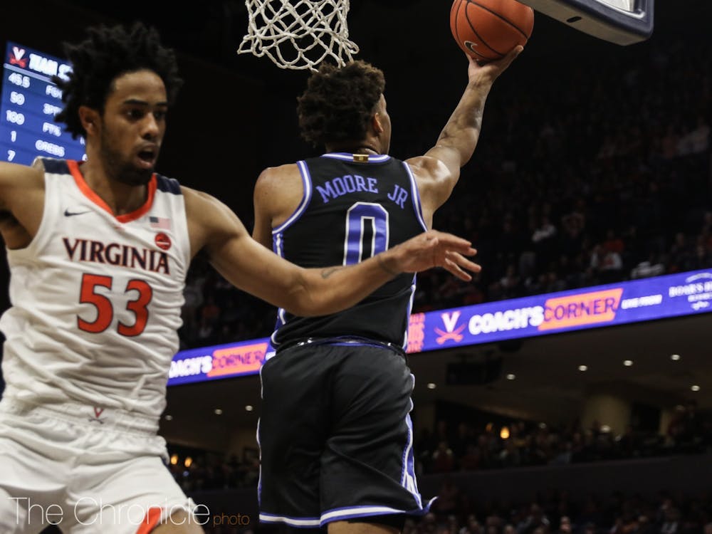 <p>Wendell Moore Jr. has elevated his game in ACC play.</p>