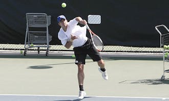Henrique Cunha went 3-0 in singles qualifying at the ITA All-American Championships.