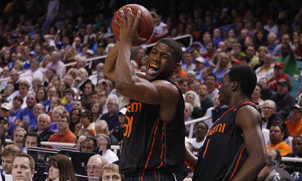 Duke survived against DeQuan Jones (above) and the Miami Hurricanes Saturday afternoon in Greensboro. With the 74-77 win, the Blue Devils advanced to the championship game of the ACC Tournament, where they will face Georgia Tech tomorrow.