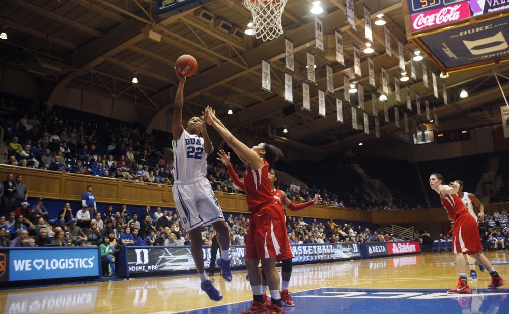 Freshman Oderah Chidom finished the evening with 13 points and 11 rebounds to lead Duke past Stony Brook.