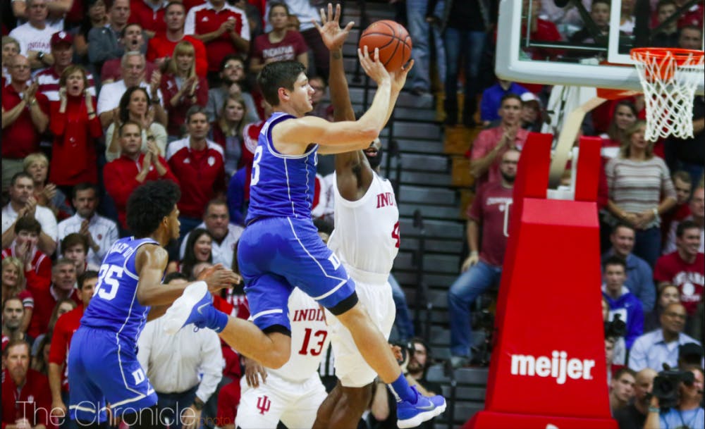 Grayson Allen did well to create off the dribble Wednesday, finishing with 21 points. 