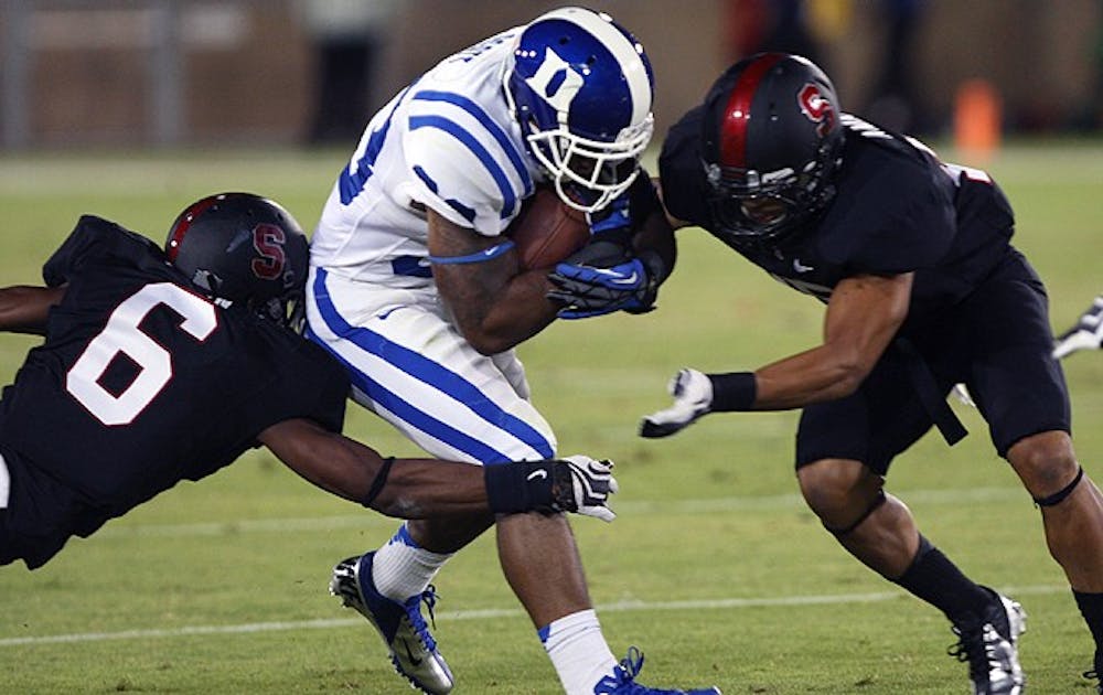 Desmond Scott was a rare bright spot for Duke against Stanford, excelling in his new role at wide receiver.