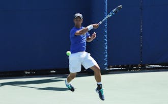 T.J. Pura closed out the match for the Blue Devils, sending Duke to the Round of 16 in Waco, Texas, May 14.