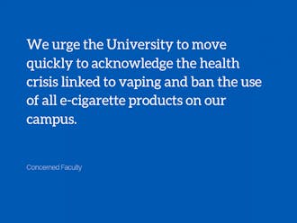 concerned faculty ban vaping