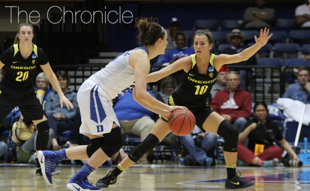 <p>The Ducks were able to keep Duke out of transition by limiting turnovers and taking quality shots.&nbsp;</p>