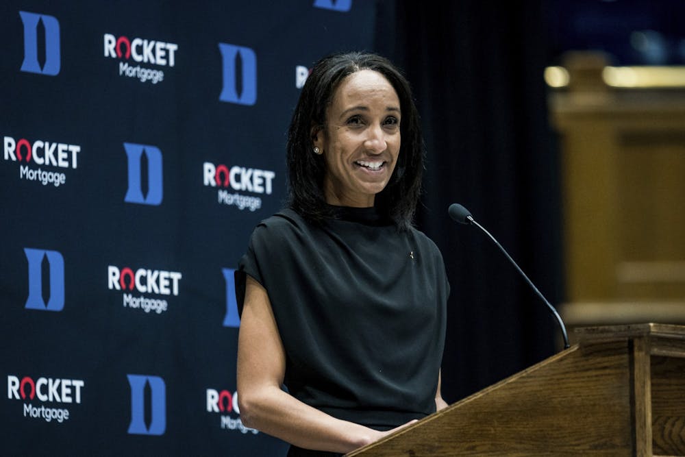 Nina King's introductory press conference was Friday afternoon in Cameron Indoor Stadium.