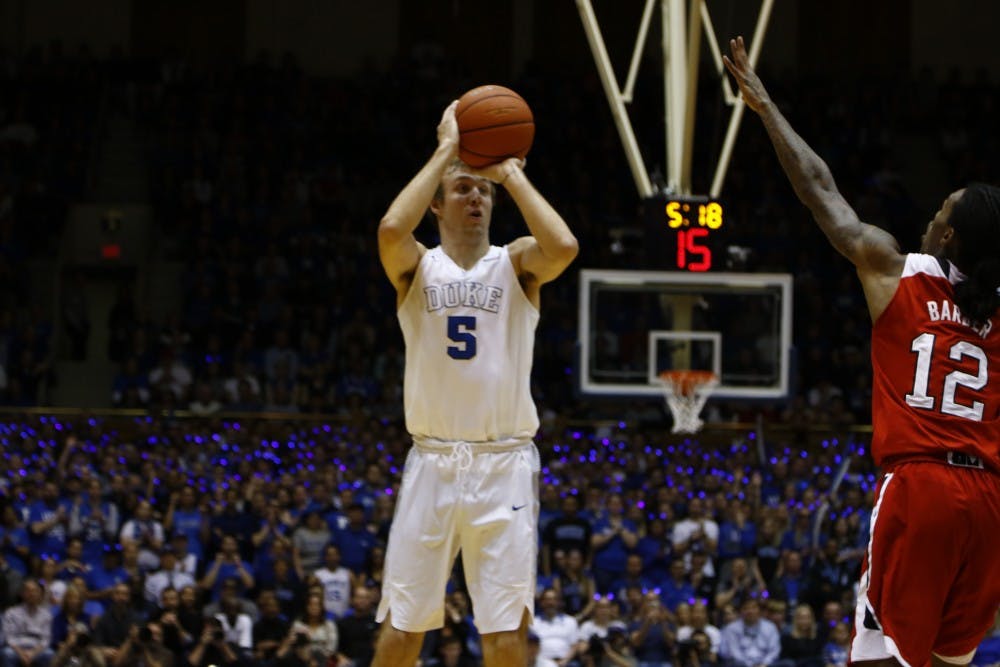 <p>Freshman Luke Kennard scored 26 points off the bench and hit 6-of-11 from beyond the arc.</p>