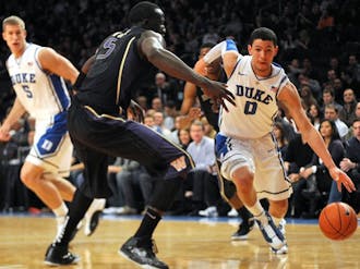 Freshman Austin Rivers had 18 points on 6-of-13 shooting before fouling out with 2