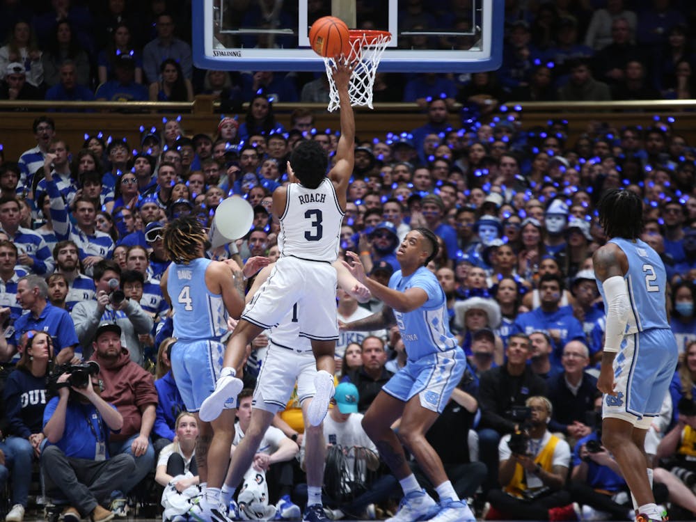 <p>Junior captain Jeremy Roach had 20 points and the game-sealing layup in Duke's vindictive win Saturday against North Carolina.</p>