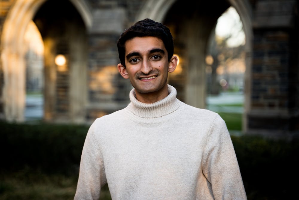 Duke Student Government candidate executive vice presidential candidate Devan Desai, a junior from Durham, N.C.