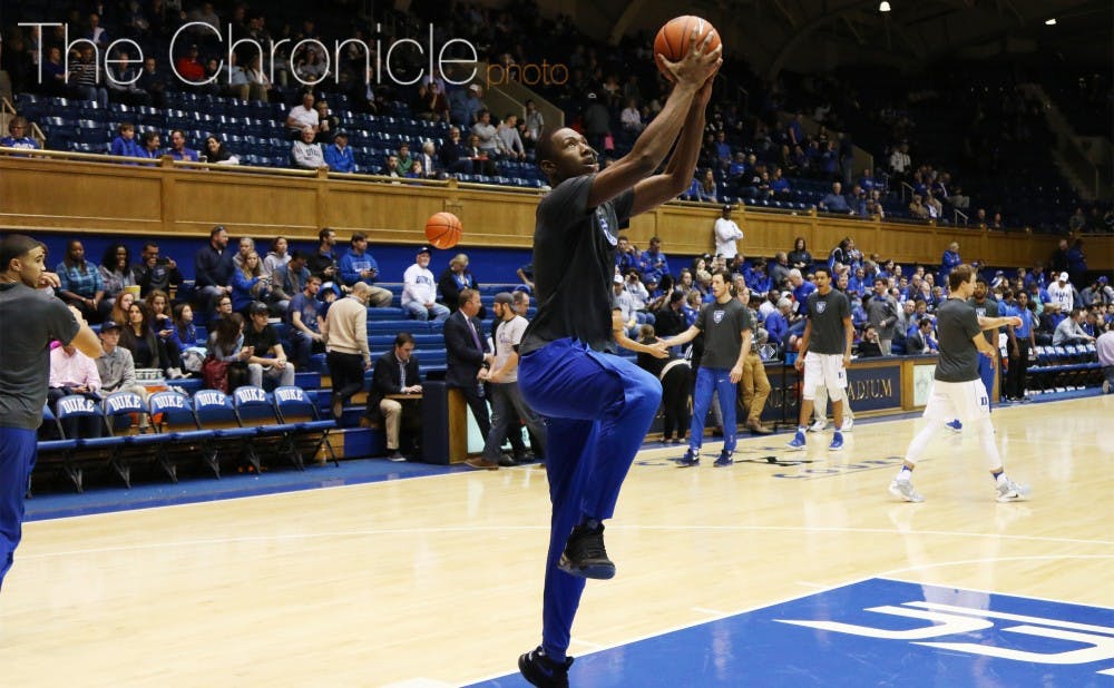 Harry Giles is expected to debut this week as the Blue Devils play their final two nonconference games of the year.&nbsp;