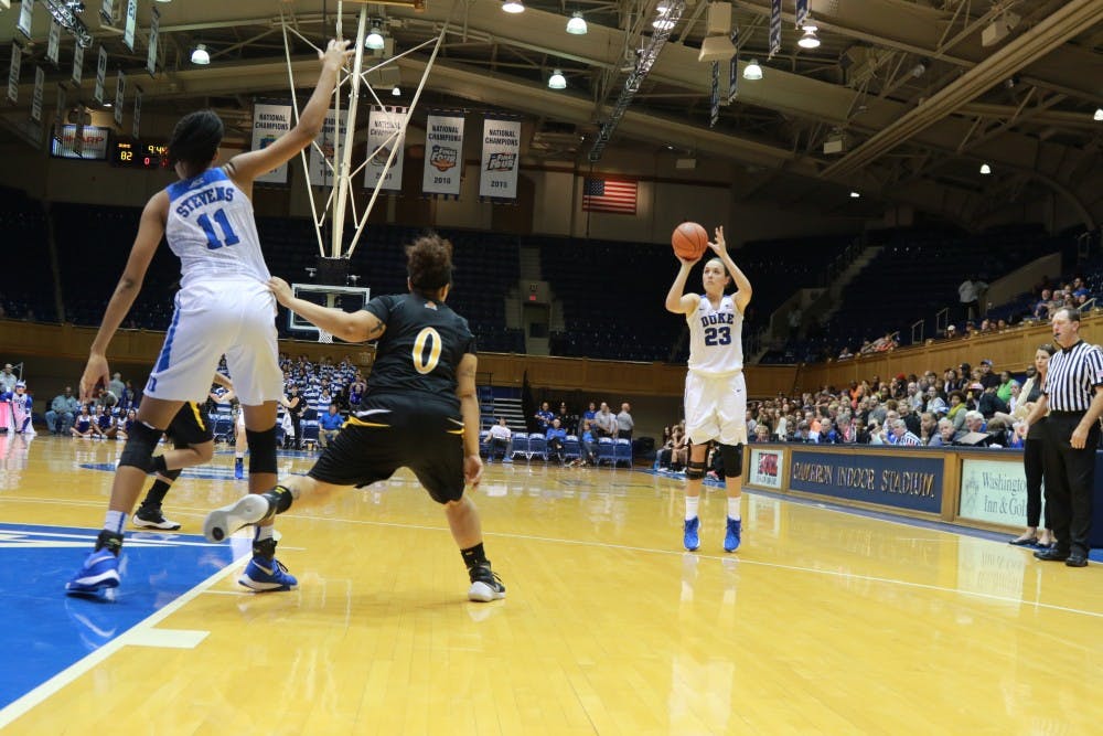 A prolific outside shooter, redshirt sophomore Rebecca&nbsp;Greenwell will fire away from the perimeter this season.