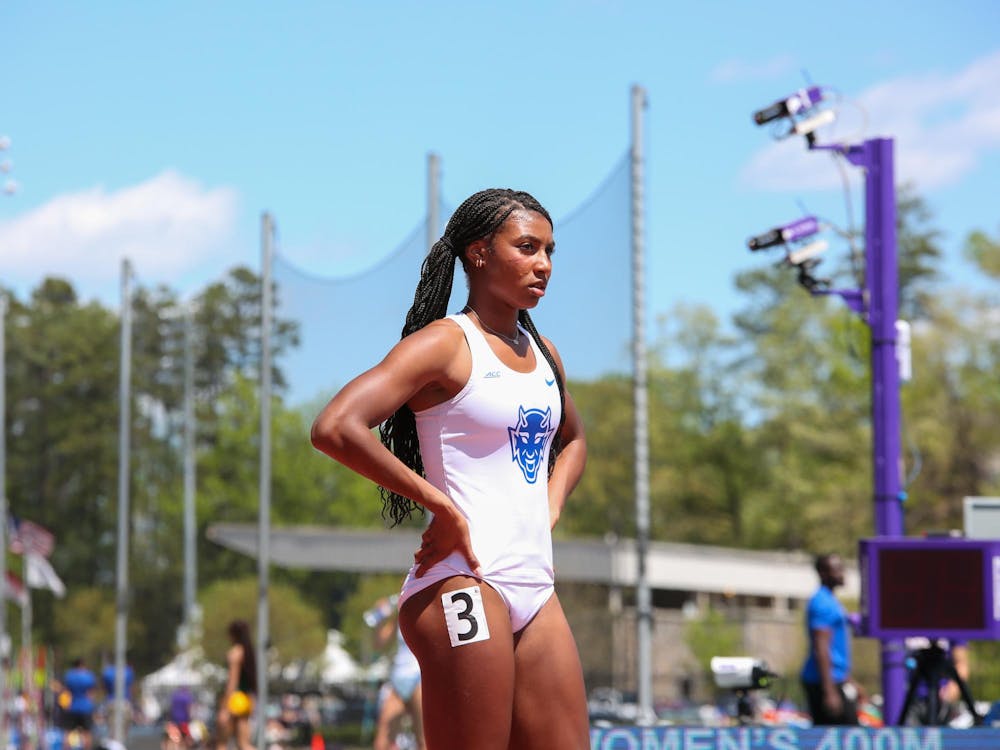 Sophomore Lauren Tolbert was Duke's star sprinter, earning an eighth-place finish at the NCAA Championships in the 800m.