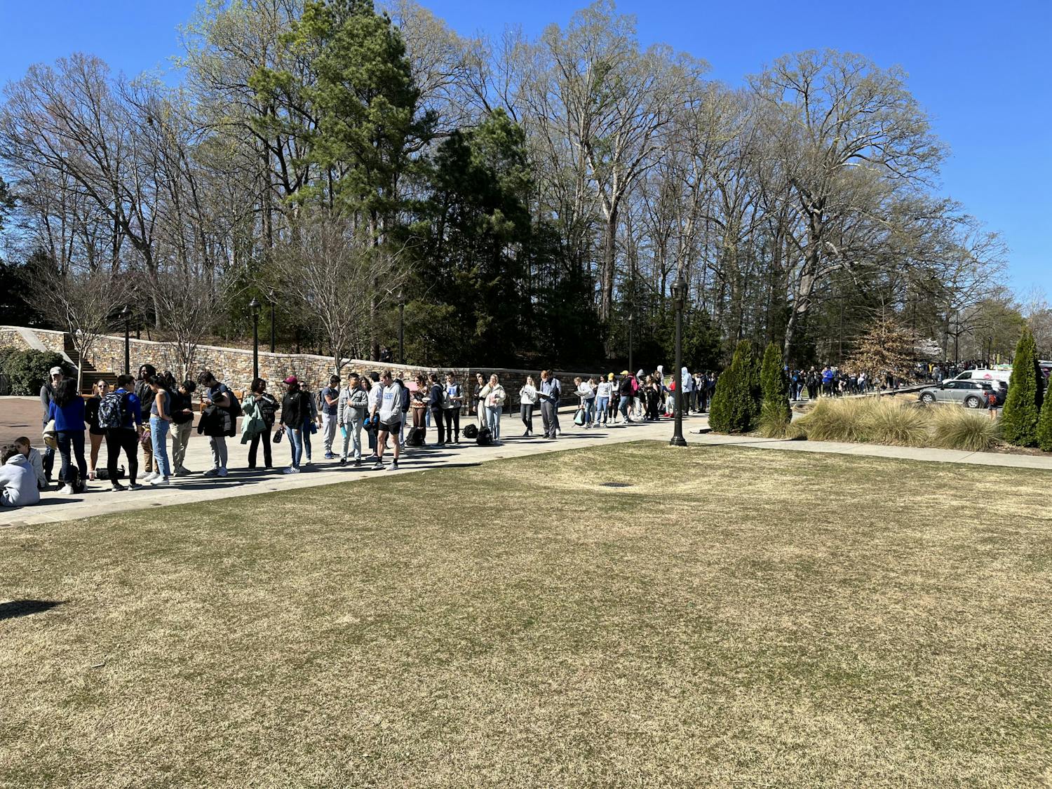 Students were driven to wait well over an hour for a small chance to be able to buy a ticket to the Final Four. 