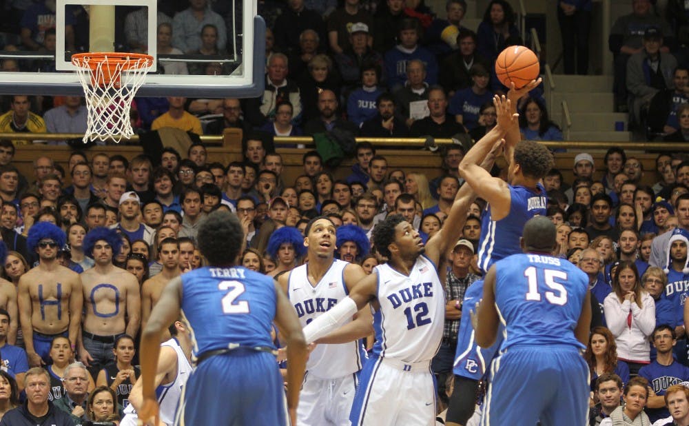 The Blue Devils held Presbyterian to 19 first-half points en route to their first win of the season.