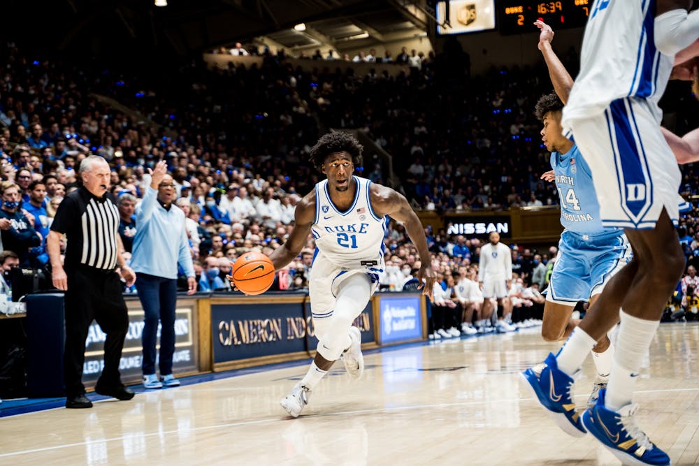 <p>Since the starting for the first time against Wake Forest Jan. 12, Griffin has averaged exactly 50% from three, which leads the Blue Devils in that timeframe.&nbsp;</p>