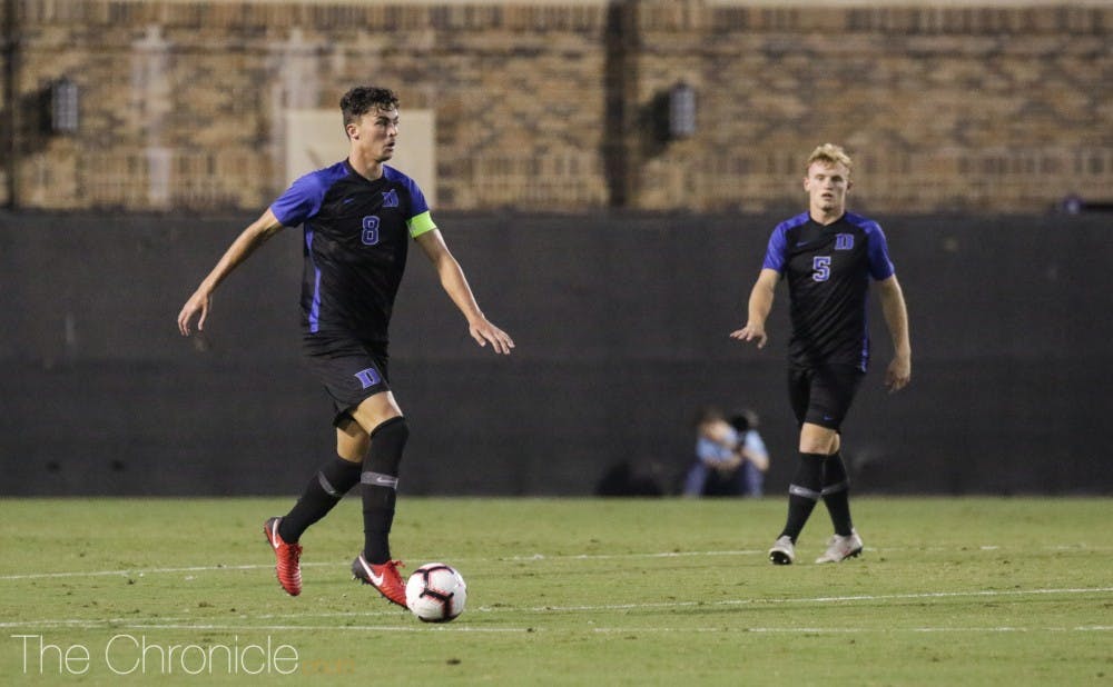 <p>Ciaran McKenna is one of many international recruits that has been a key piece to Duke's recent successes.</p>