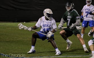 Nakeie Montgomery's hat trick was not enough for Duke Saturday.