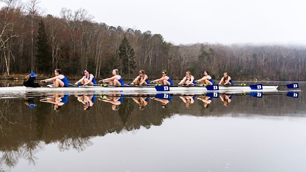 The Varsity Eight rowed its way past No. 7 Michigan for a tournament-best time of 6:48.60.