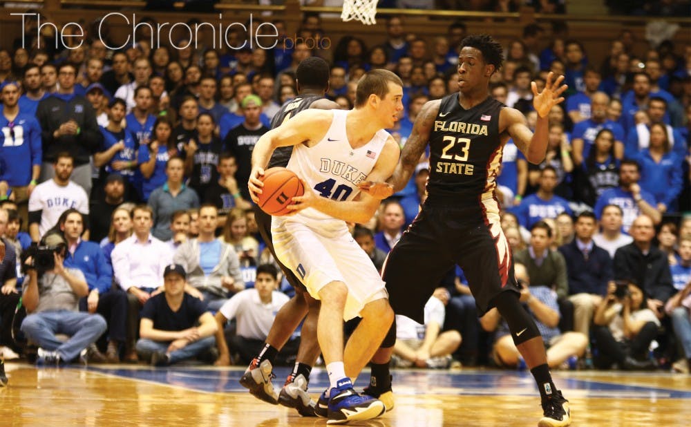 Marshall Plumlee and the Blue Devils were badly outrebounded in Sunday’s loss at Pittsburgh and will need to fix that against Wake Forest Tuesday night to avoid a second straight defeat.