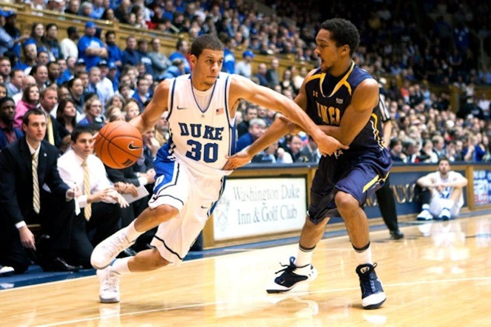 After a rocky start for the Devils, junior Seth Curry began a second-half rally for Duke, scoring 15 seconds after the period commenced.
