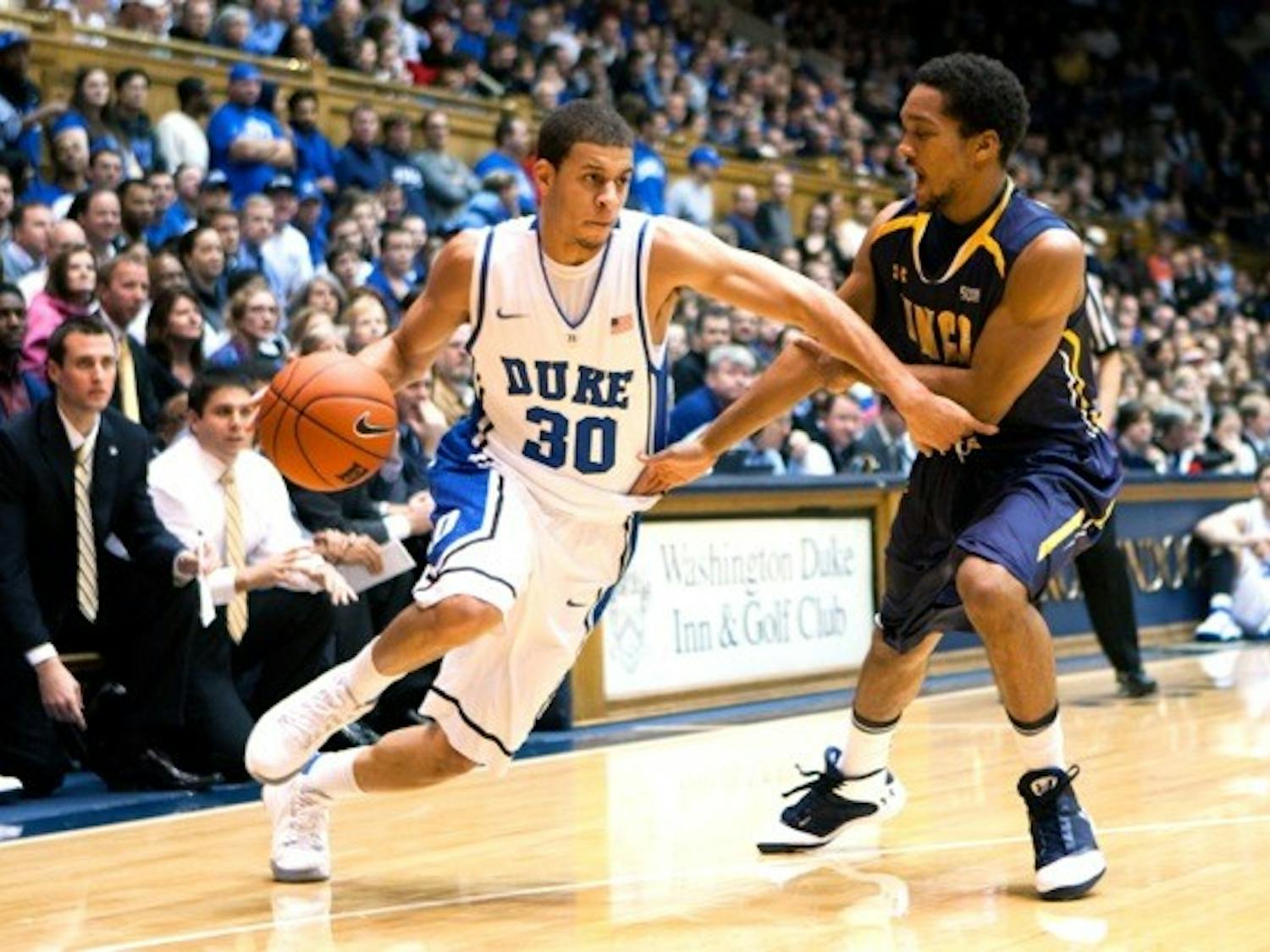 After a rocky start for the Devils, junior Seth Curry began a second-half rally for Duke, scoring 15 seconds after the period commenced.