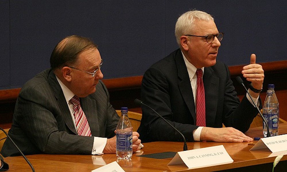 A panel of expert investors gathered to discuss the financial downturn, lessons learned and the future of the global economy in the School of Law Thursday. The panelists included two members of the Board of Trustees.