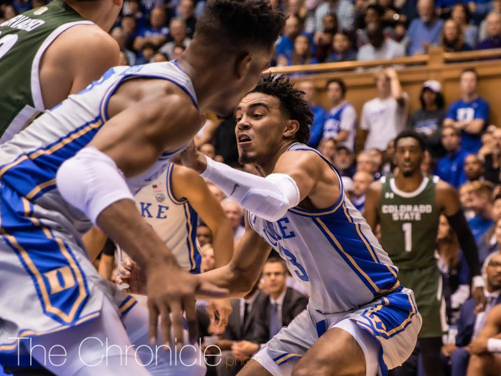 <p>Tre Jones sparked the Blue Devils against Colorado State with 15 points and eight assists.</p>
