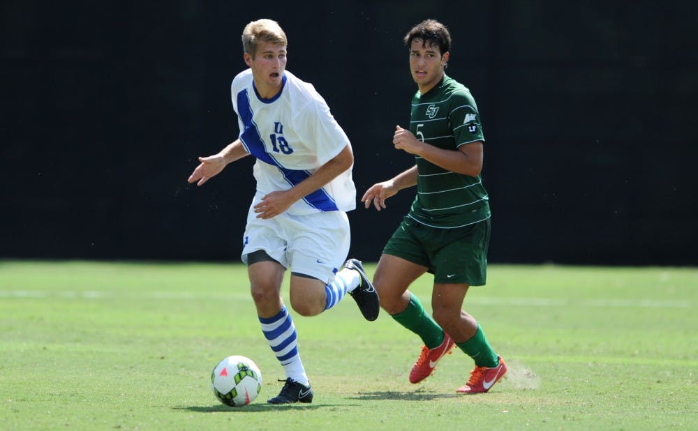 Senior defender Nat Eggleston tallied his first goal of the season in the second half, but it wasn’t enough to help the Blue Devils end its losing streak to UNC Wilmington.