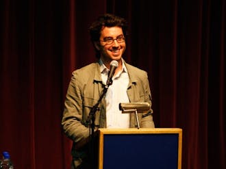 Novelist Jonathon Safran Foer opens the 2010 Archive Literary Festival by recounting his unique writing process in front of an almost full crowd in Griffith Film Theater Monday evening.