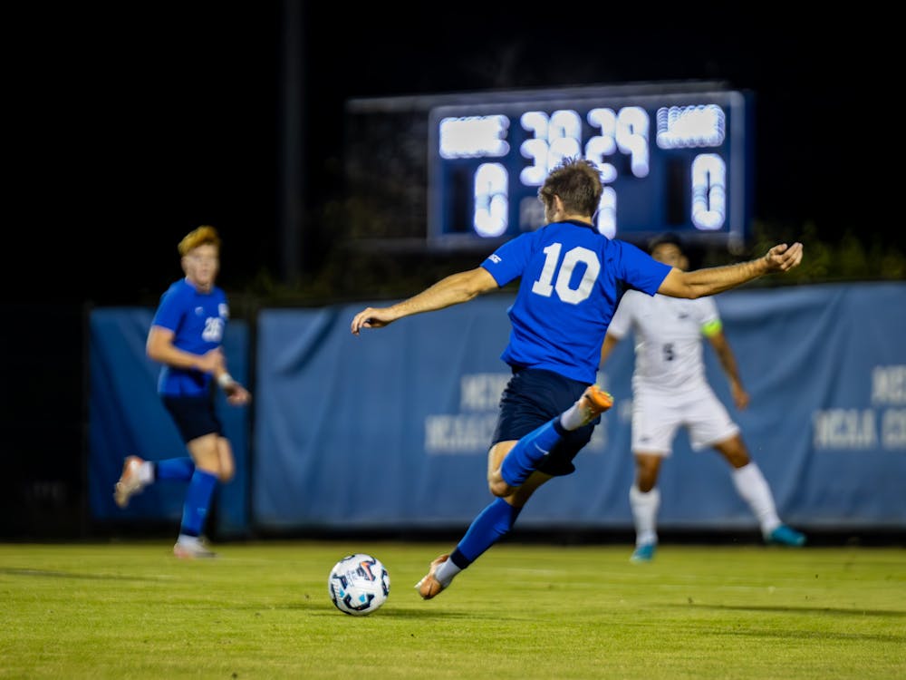 Junior midfielder Drew Kerr scored Duke's first goal and assisted its third against Longwood.