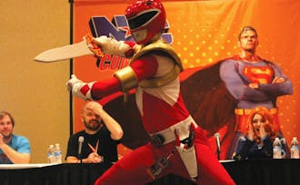 Many visitors attending the comic convention dressed up in costumes and competed for titles.