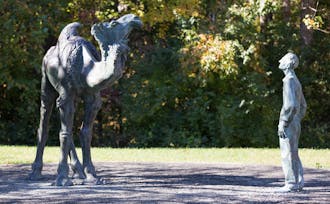 The statue of Knut Schmidt-Nielsen and a camel on Science Drive is more than Duke's only statue dedicated to a professor—it is perhaps the University's most puzzling landmark.